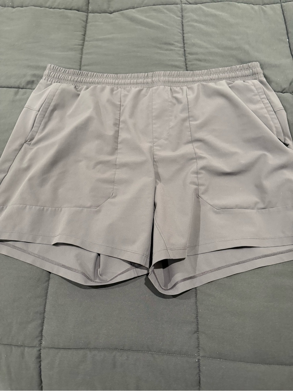 Bundle of 4- all in motion Men's Athletic Shorts - Green, Red, Gray, Cream - Picture 3 of 15